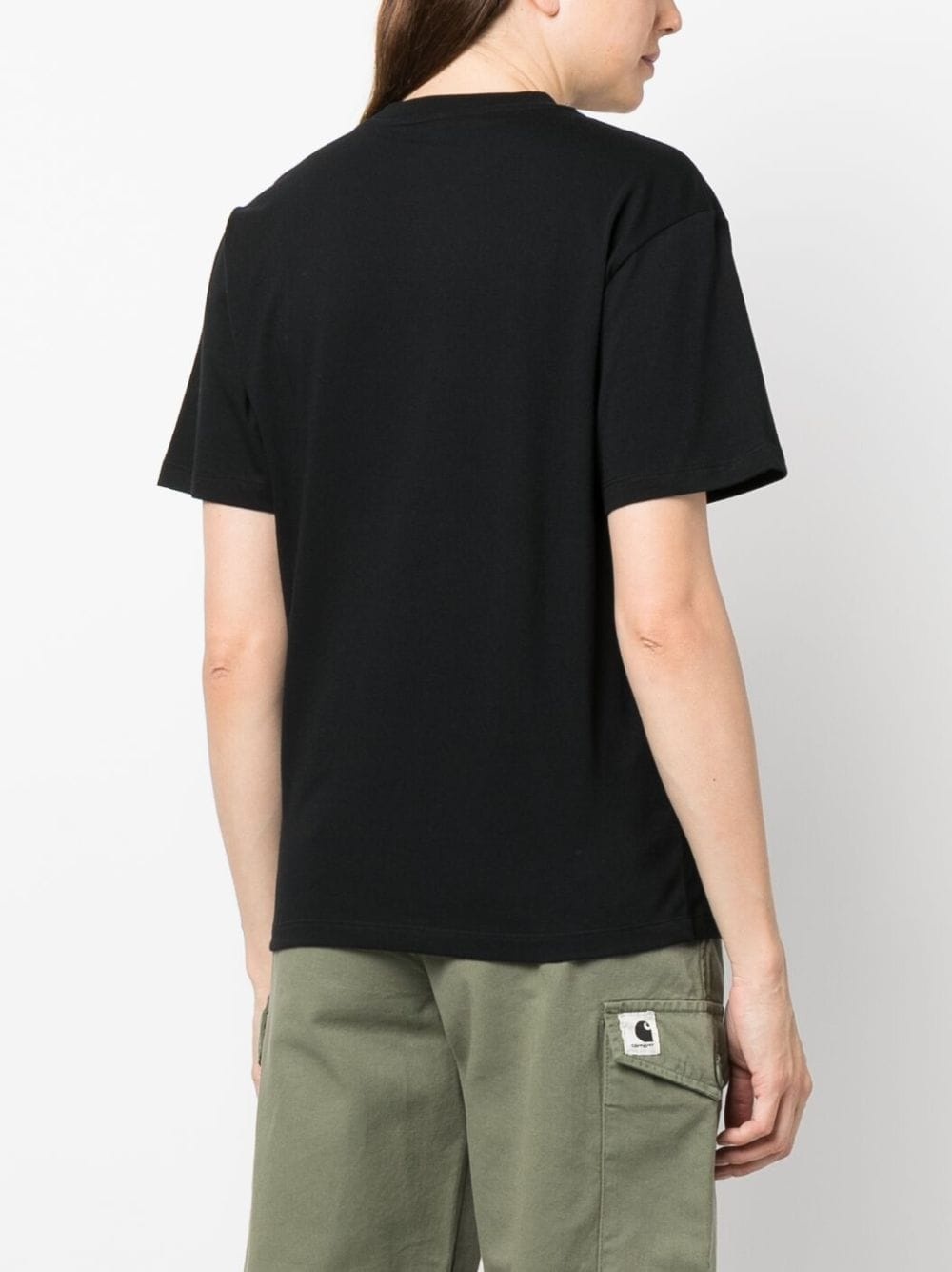 logo-patch organic cotton T-shirt - 4