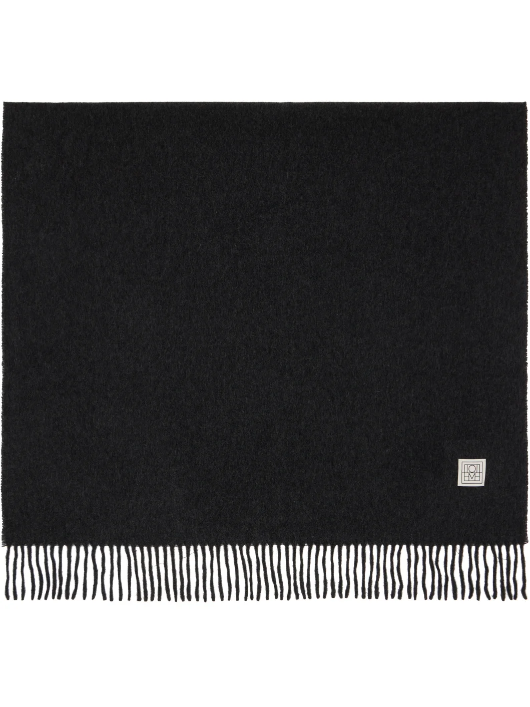 Black Cashmere Scarf - 1