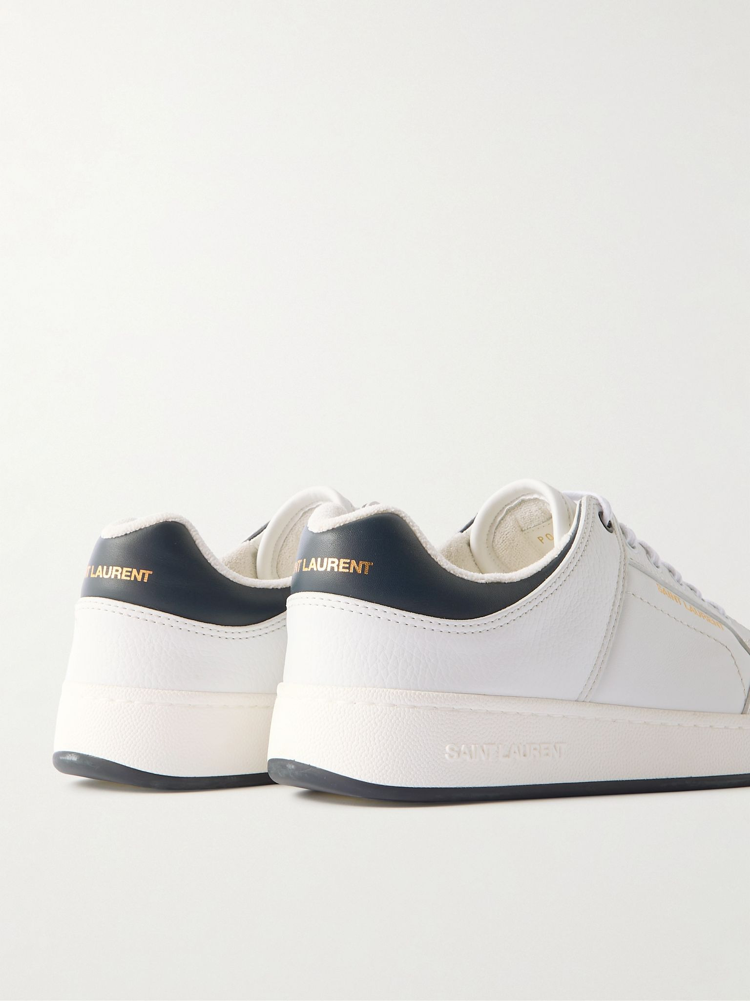 SL/61 Perforated Leather Sneakers White - 5