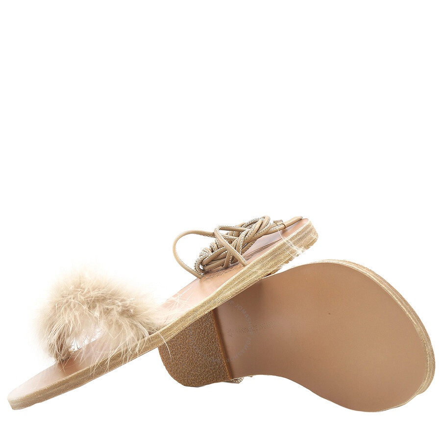 Ancient Greek Sandals Ladies Beige Choros Flat Sandals - 2