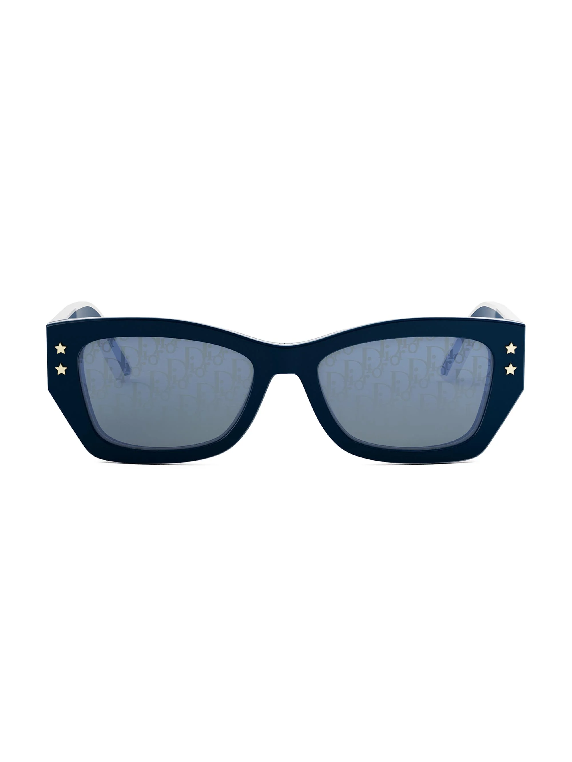 Women's DiorPacific S2U 53MM Butterfly Sunglasses - Shiny Blue Smoke - 1
