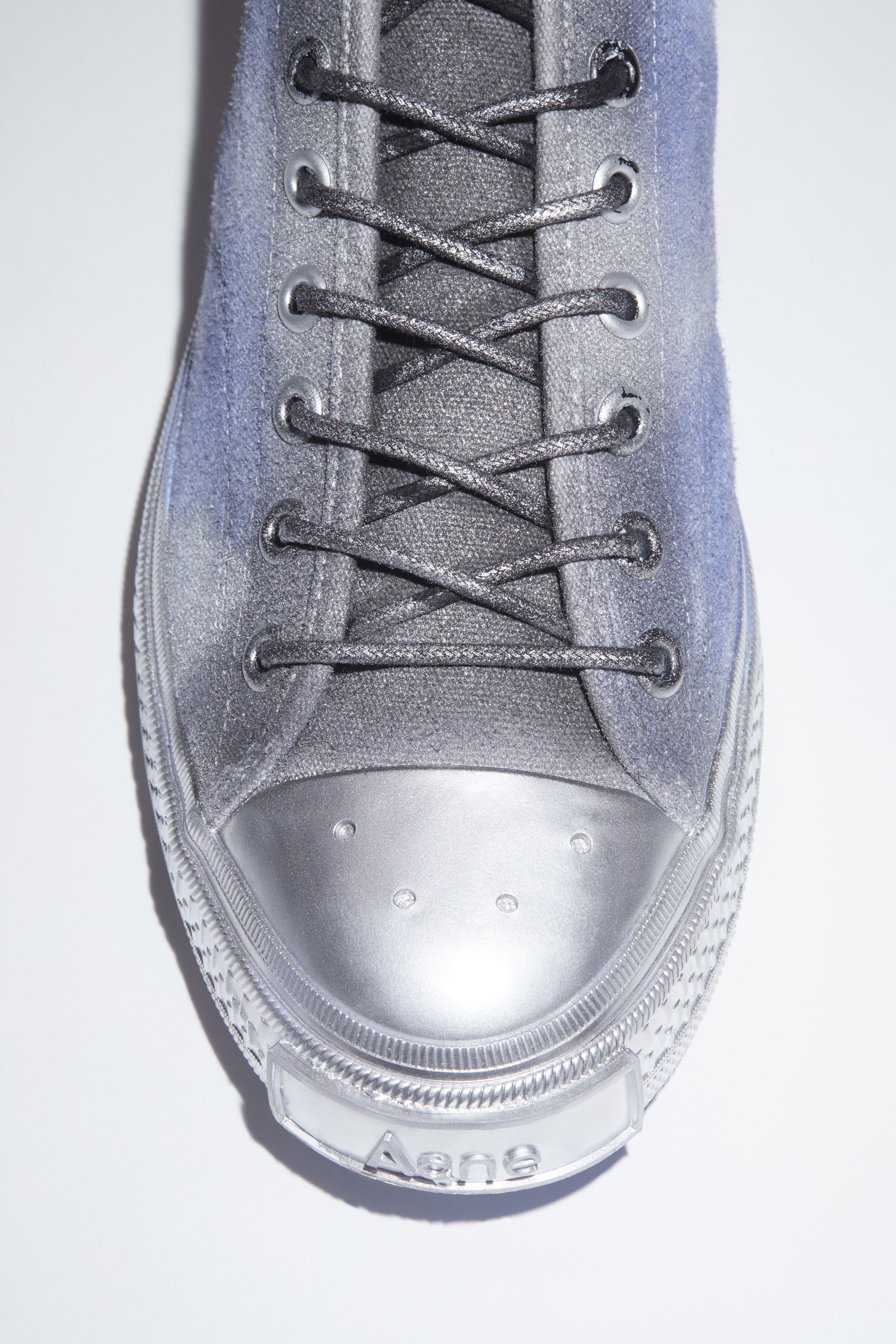 Sprayed low top sneakers - Blue/black - 5