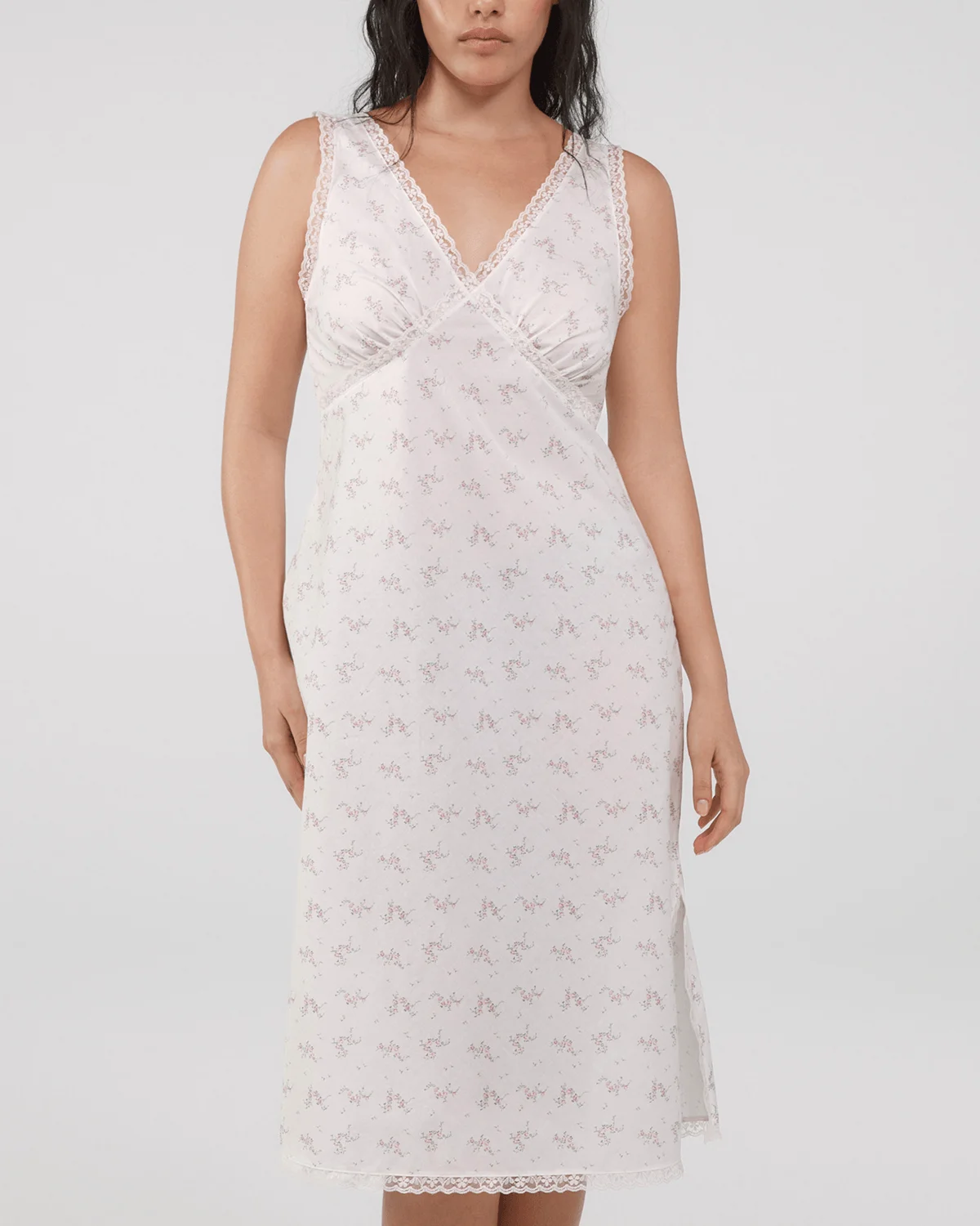 The Iris Slip: French Blossom Cotton Voile - 1