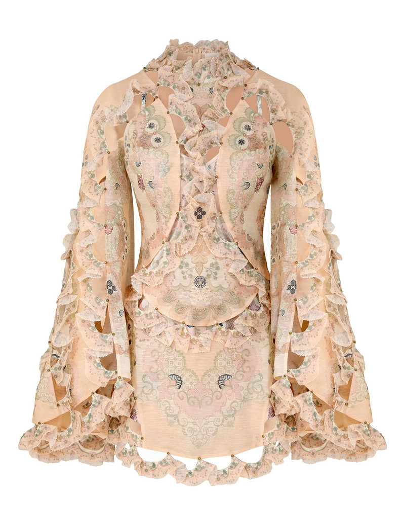 REBELLION SCALLOP MINI DRESS 1