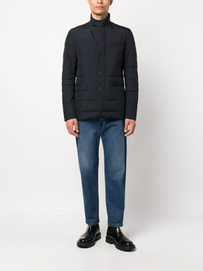 Herno button-up quilted padded jacket outlook
