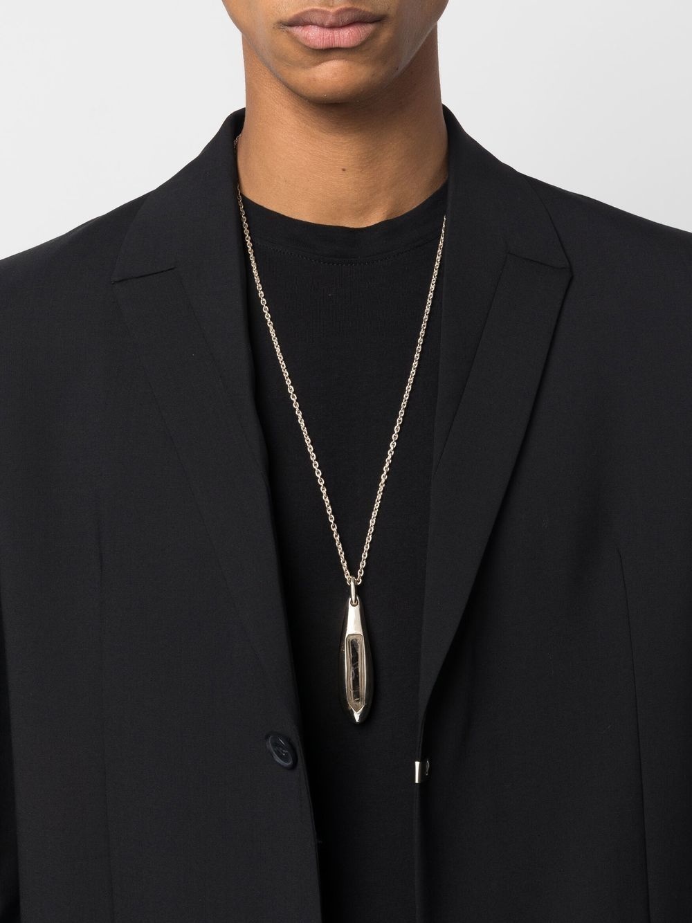 Chrysalis quartz pendant necklace - 2
