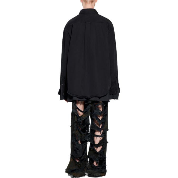 Balenciaga Balenciaga Padded Shirt Large Fit 'Black' 719305TNW111700 - 4