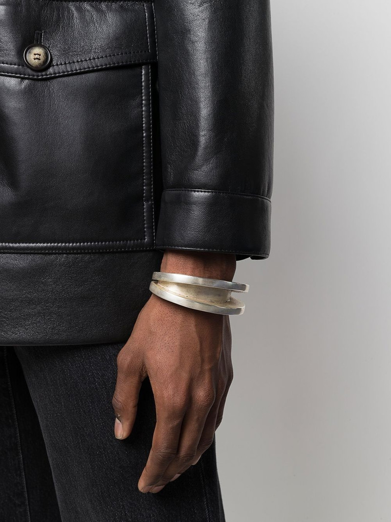 Parts of Four Crescent Channel bracelet outlook