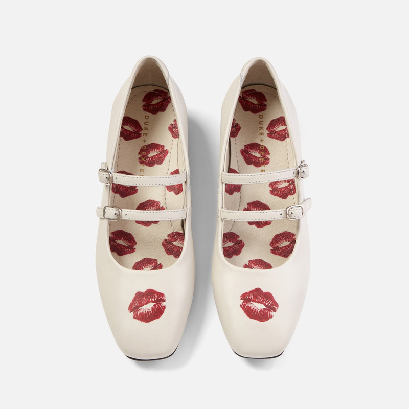 DUKE + DEXTER Ruby Off-White Kiss Mary Jane - Women's outlook