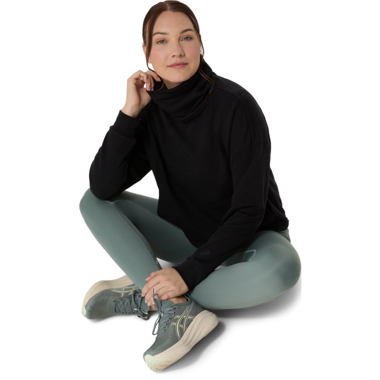NAGINO FRENCH TERRY HIGH NECK TOP - 7