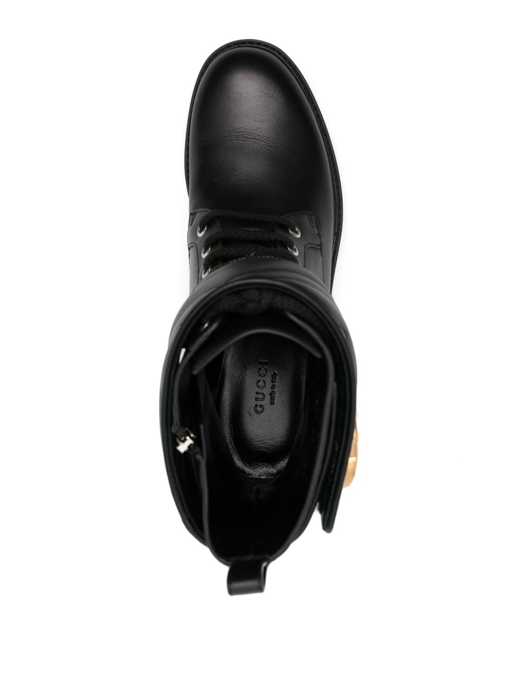 logo-plaque ankle boots - 4
