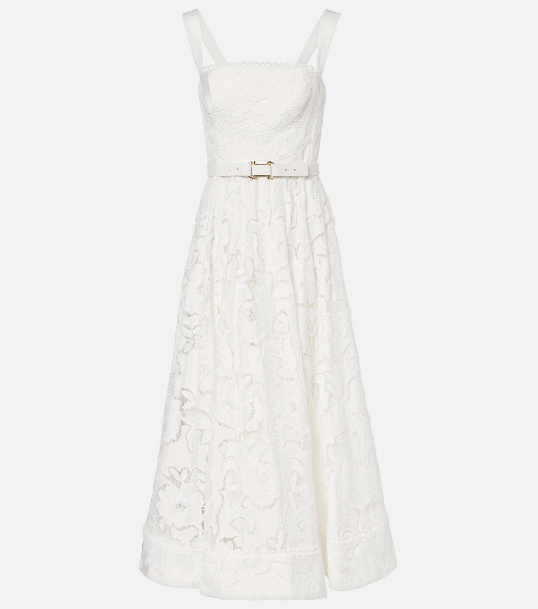 Ginger floral lace midi dress - 1