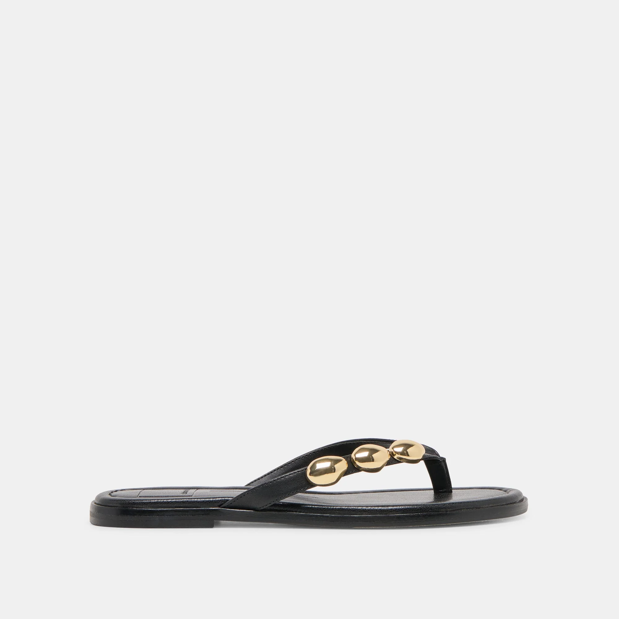 JUNY SANDALS BLACK LEATHER - 1