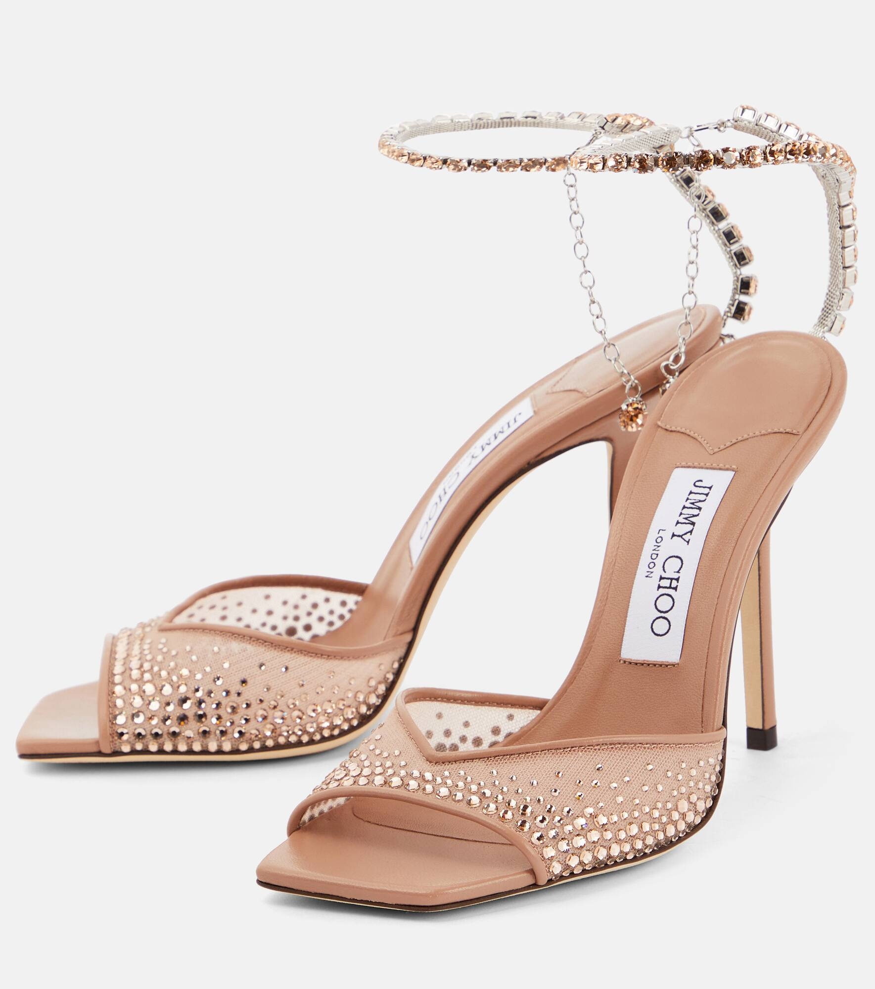 Saeda 100 crystal-embellished sandals - 5