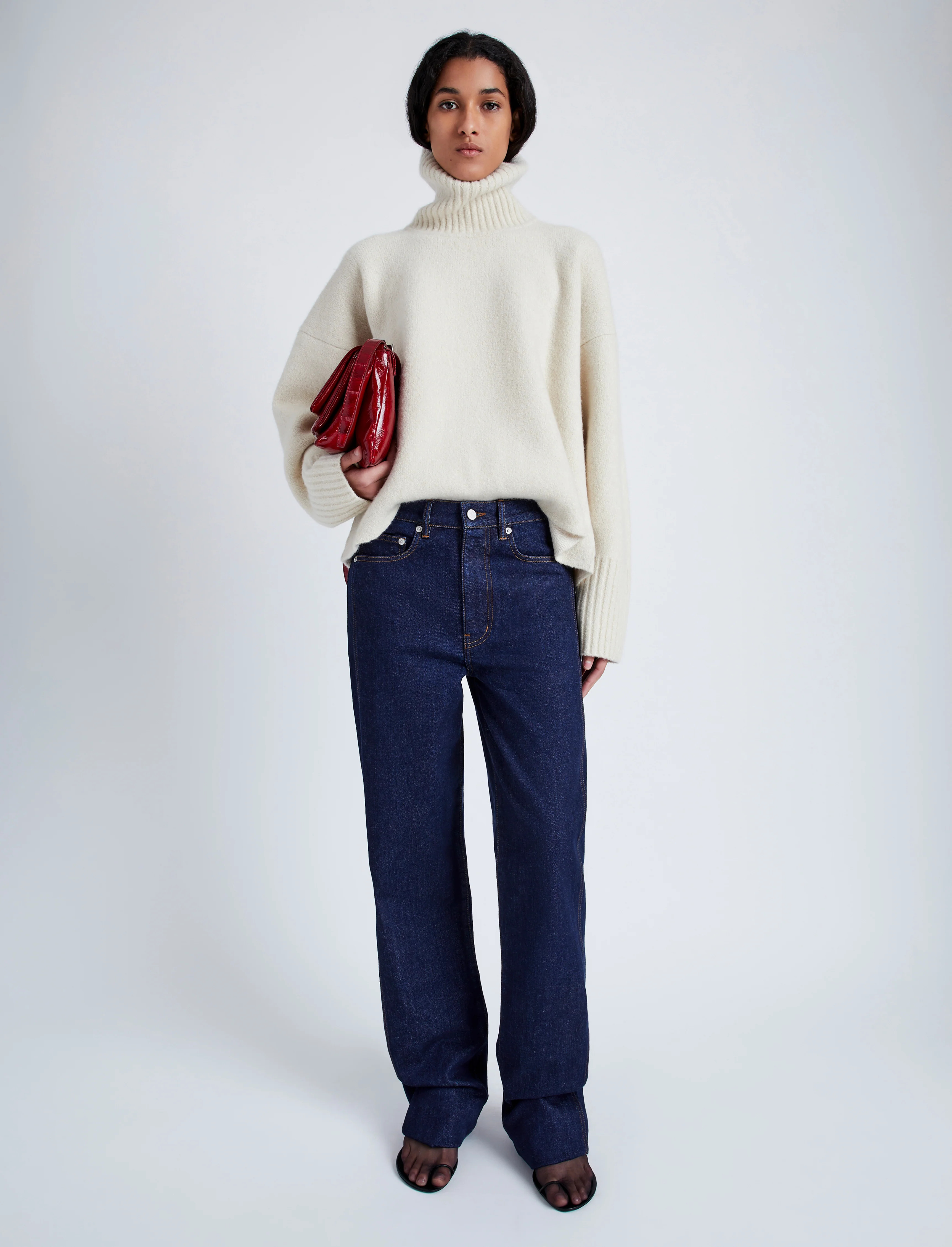 Sandra Turtleneck Sweater in Lofty Eco Cashmere - 3