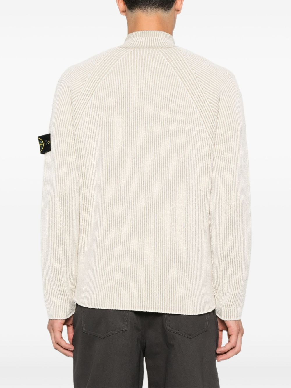 ribbed zip-neck sweater - 4