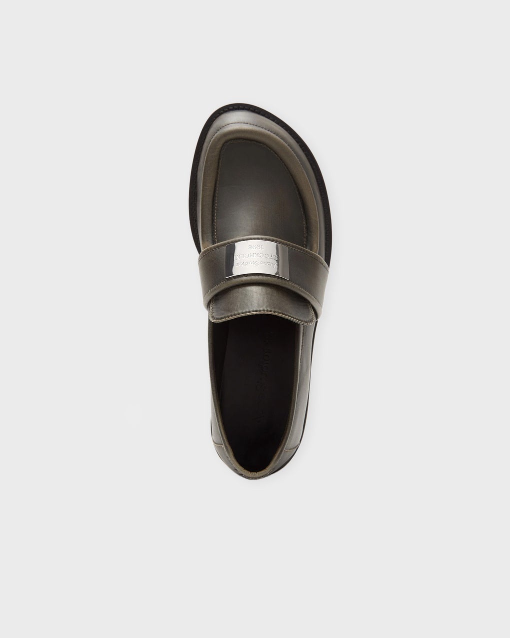 Loafers Logo Leather Brown - 2