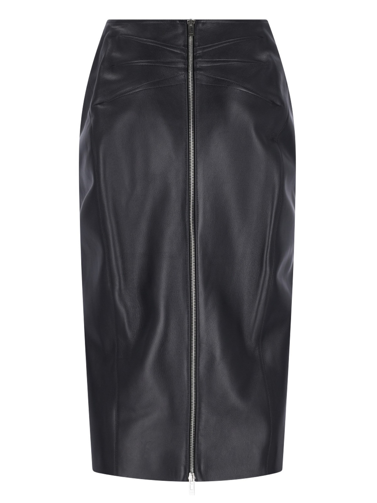 LEATHER SHEATH SKIRT - 2