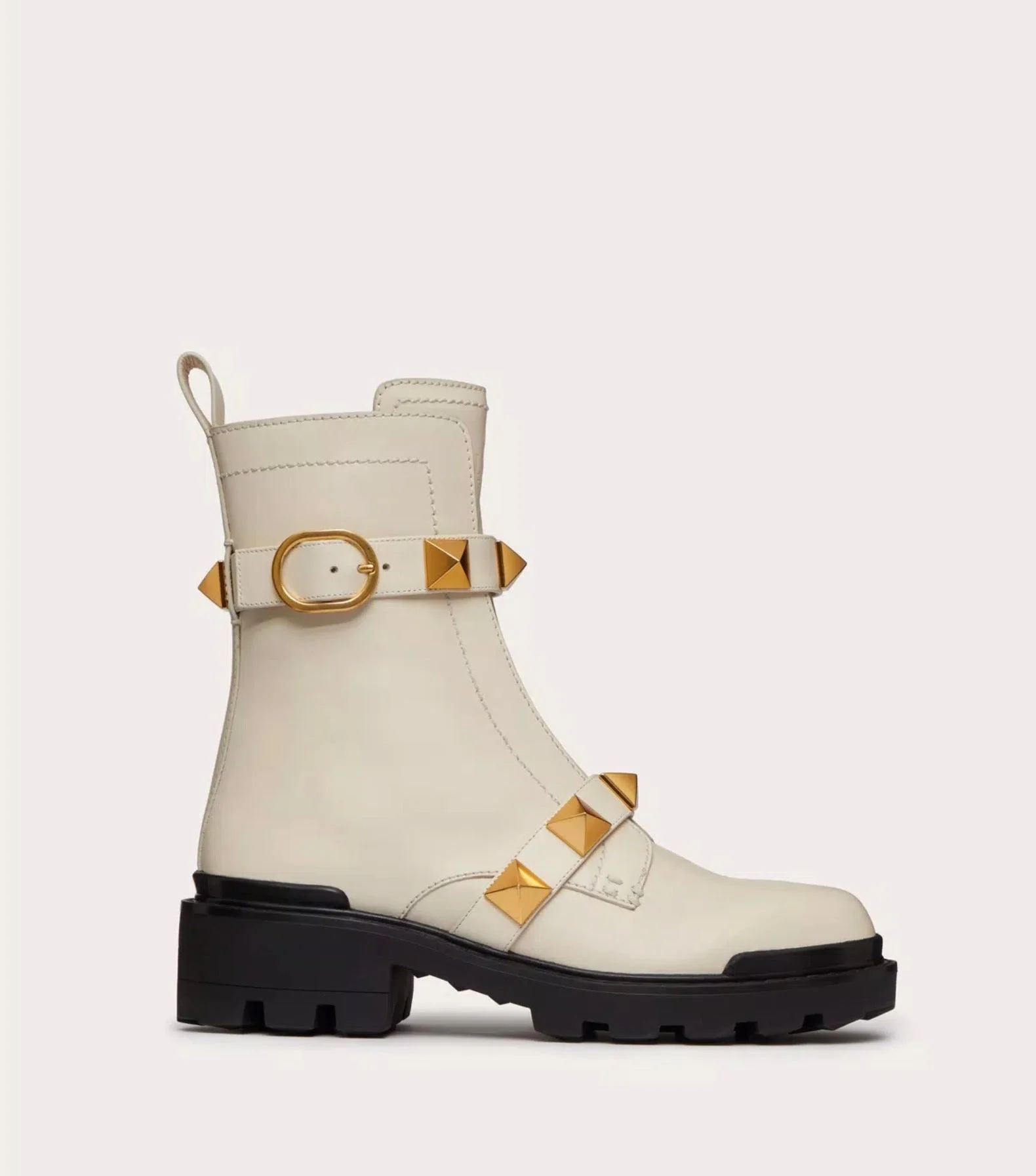 Valentino Roman Stud Combat Boots - 1