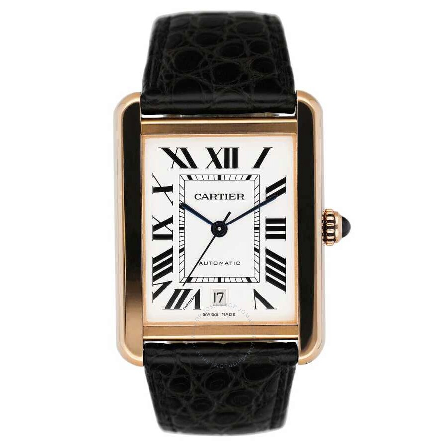 Cartier Tank Solo XL Automatic 18kt Pink Gold Men's Watch W5200026 - 1