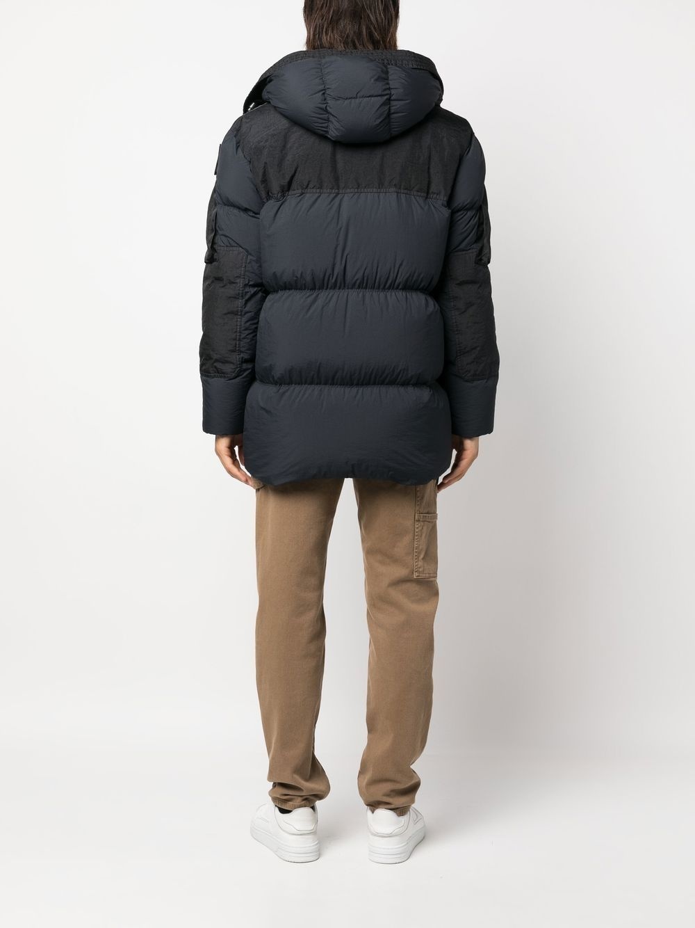 zip-up padded coat - 4