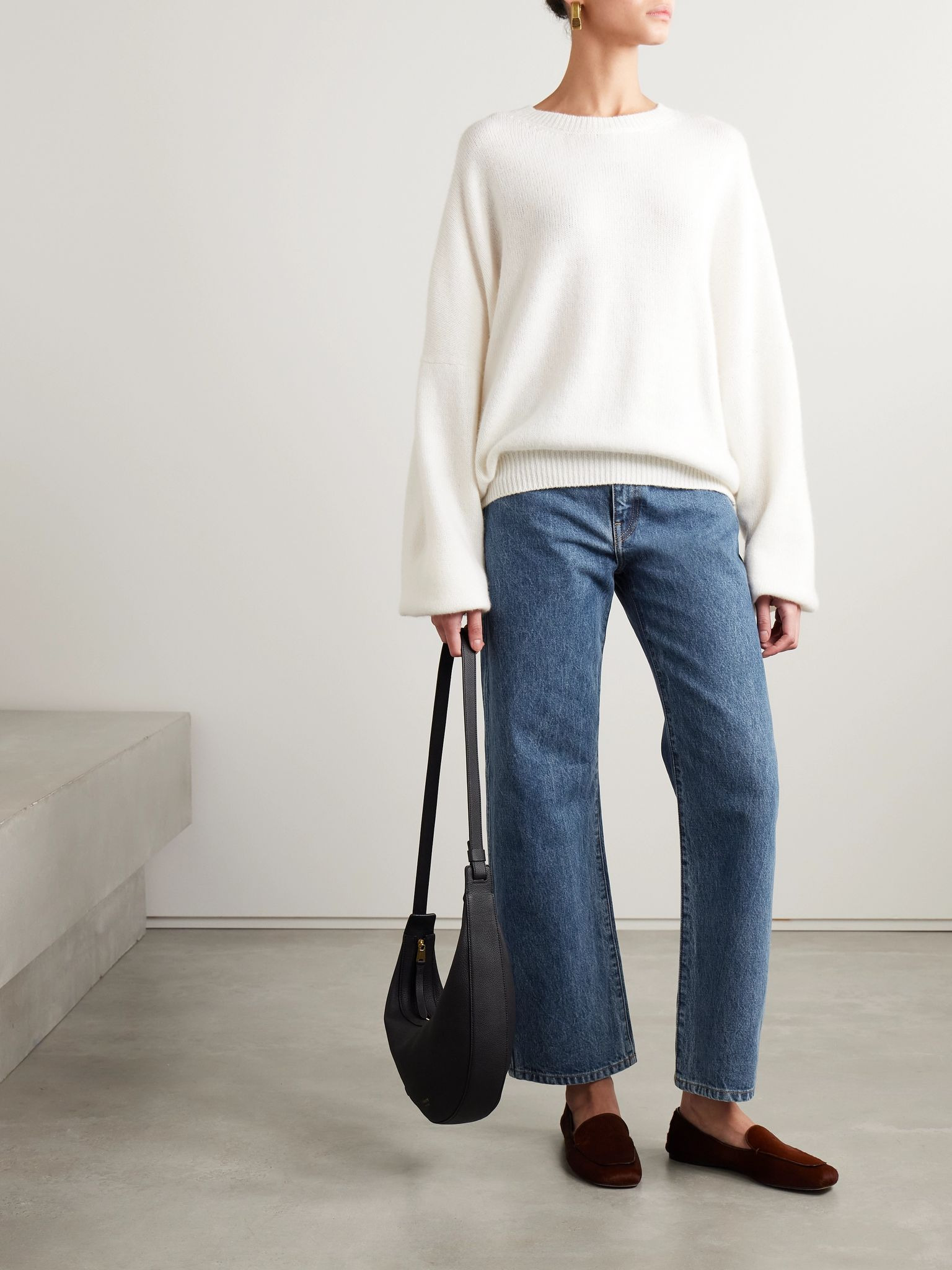 Kerrie distressed low-rise straight-leg jeans Blue - 2