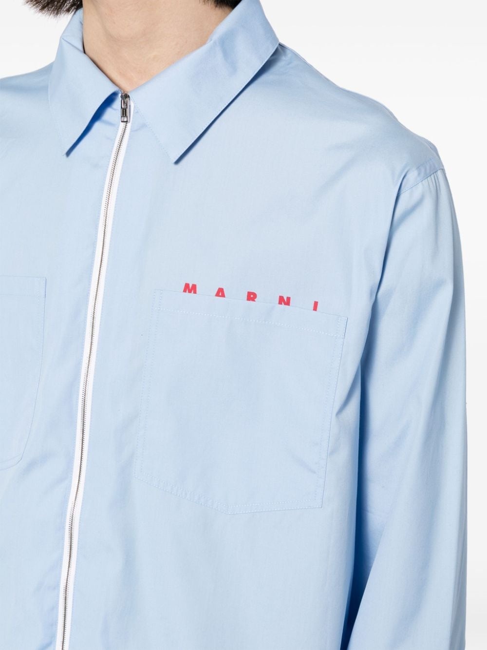 logo poplin shirt - 5