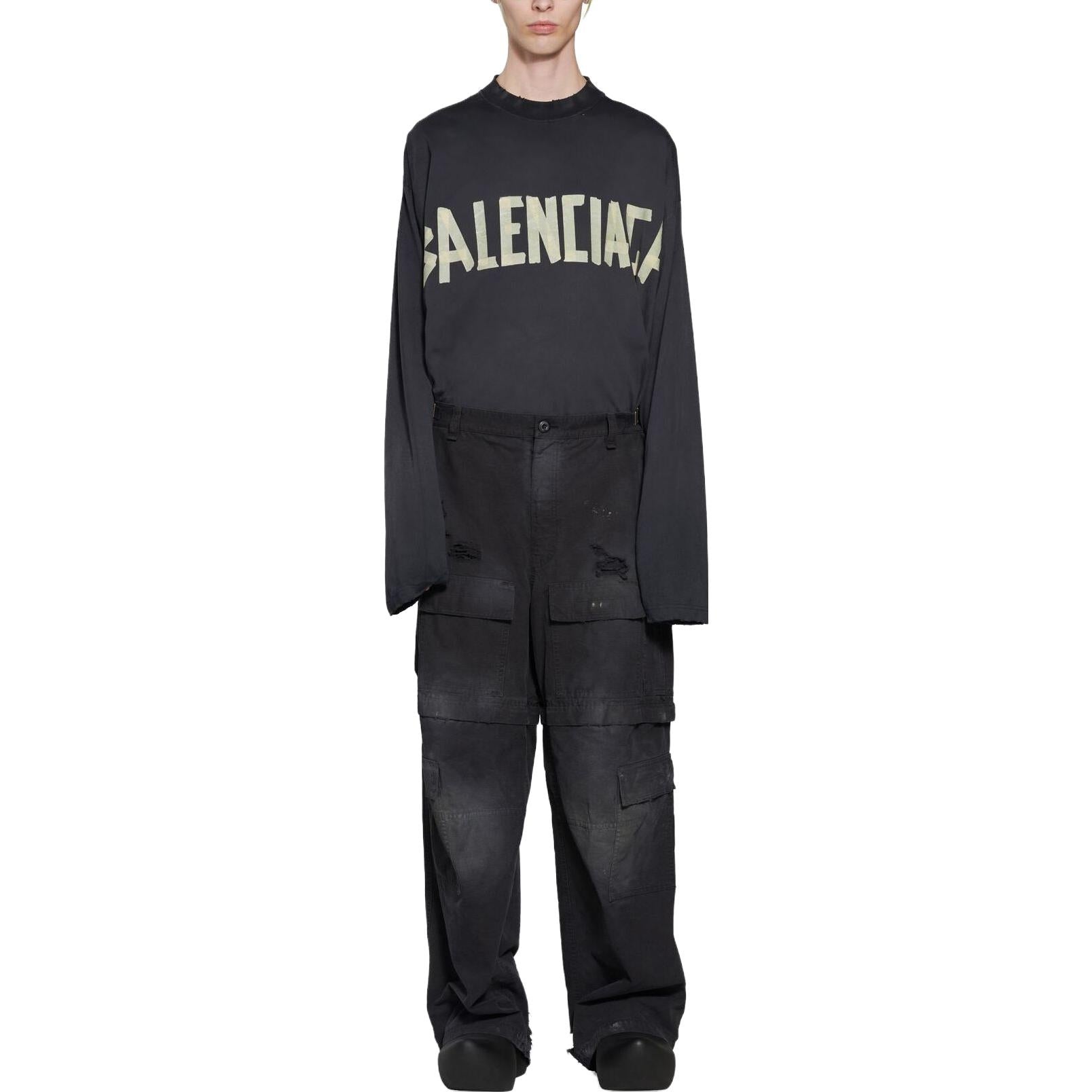 Balenciaga Large Cargo Pants 'Black' 746493TKP271000 - 3