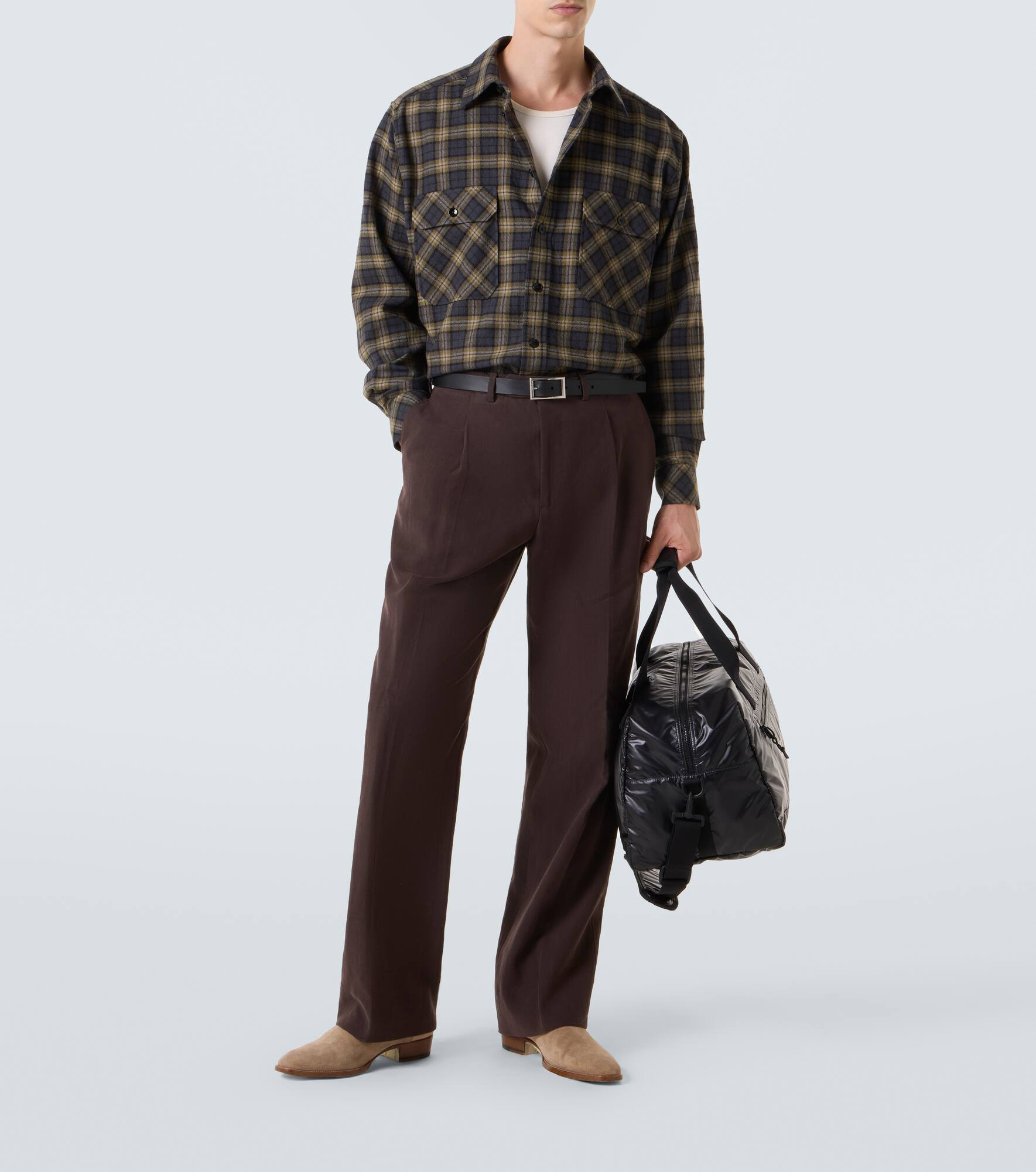 Checked wool overshirt - 2
