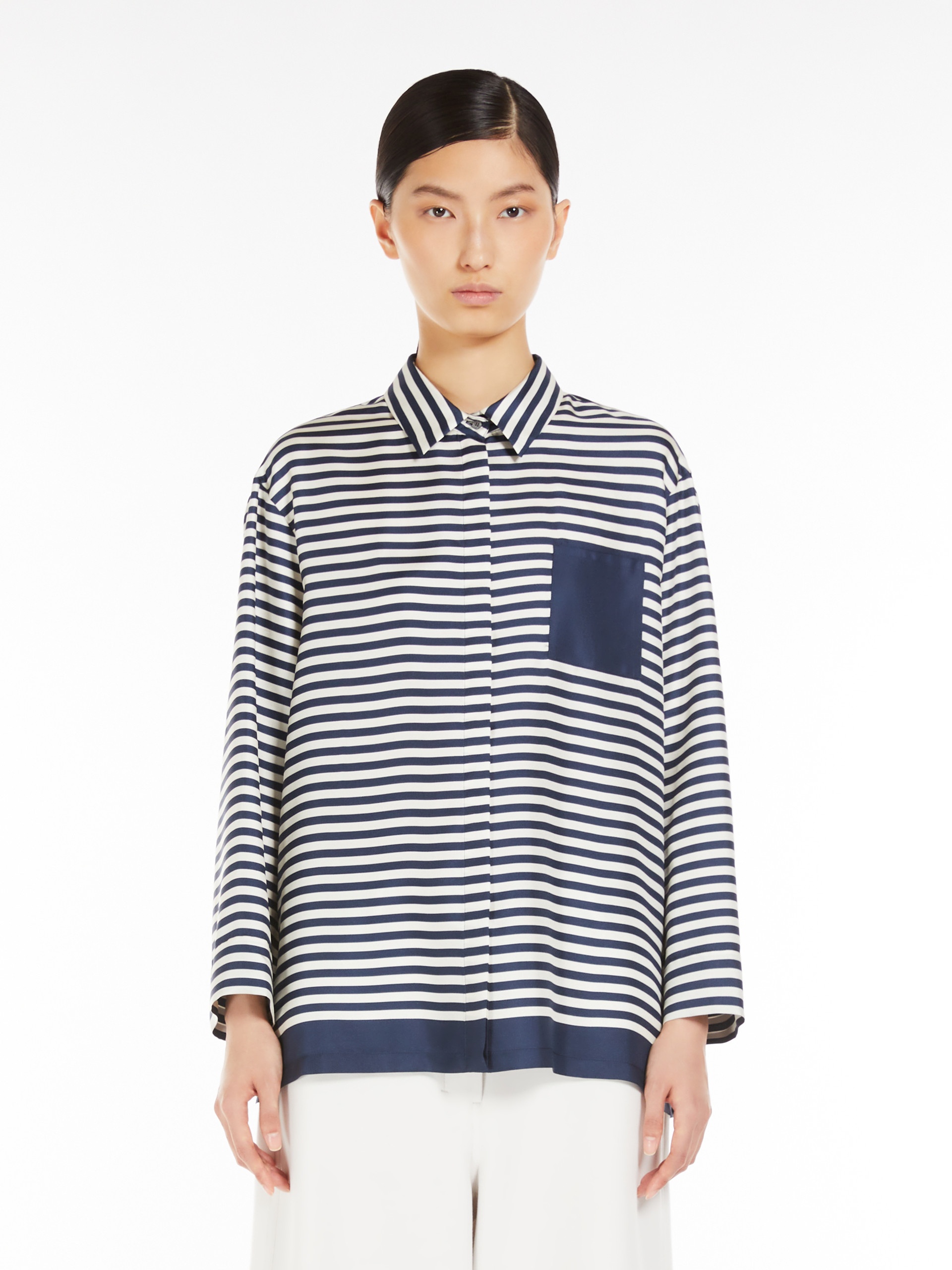 MAYA Printed silk twill shirt - 3