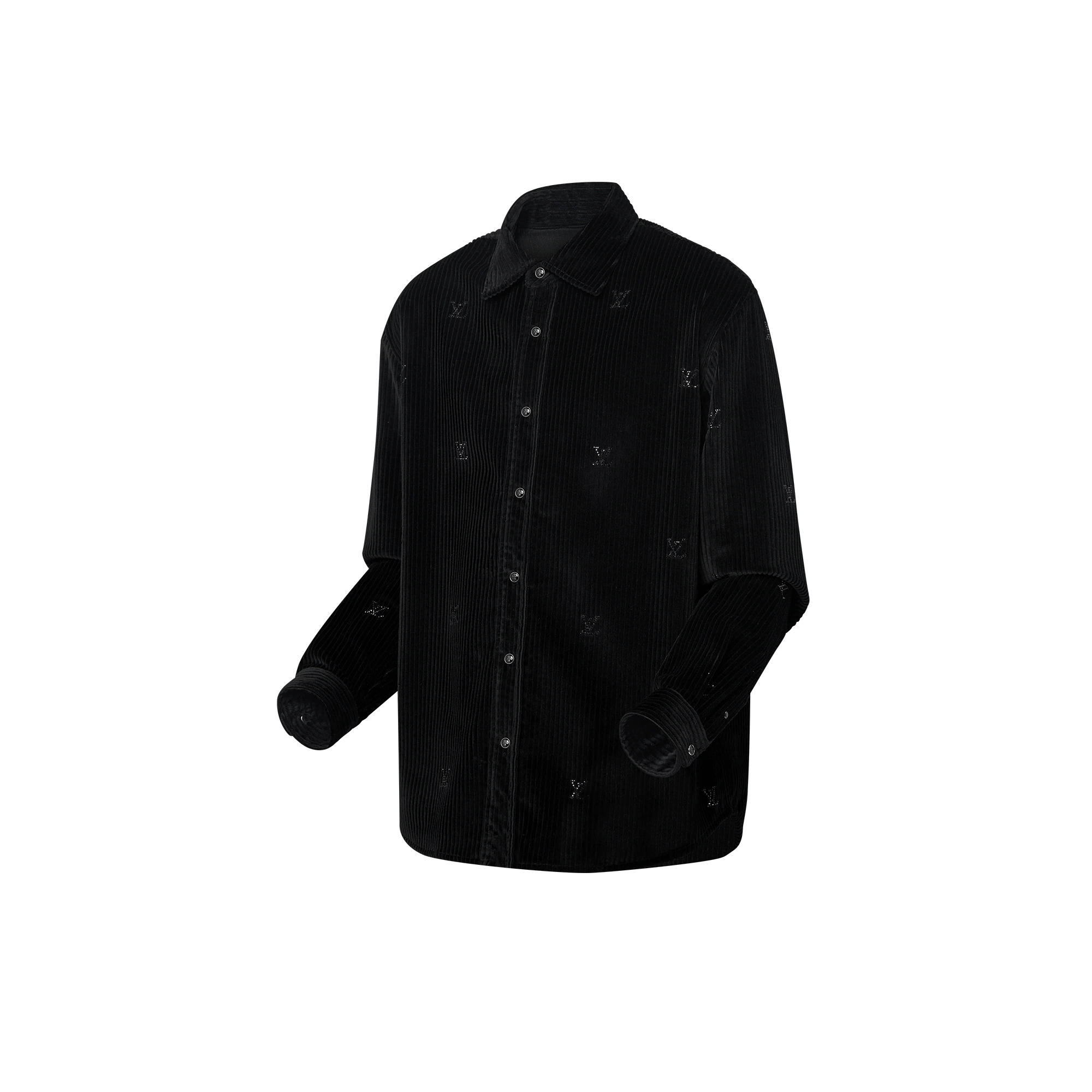 Button-Down Long-Sleeved Corduroy Shirt - 2