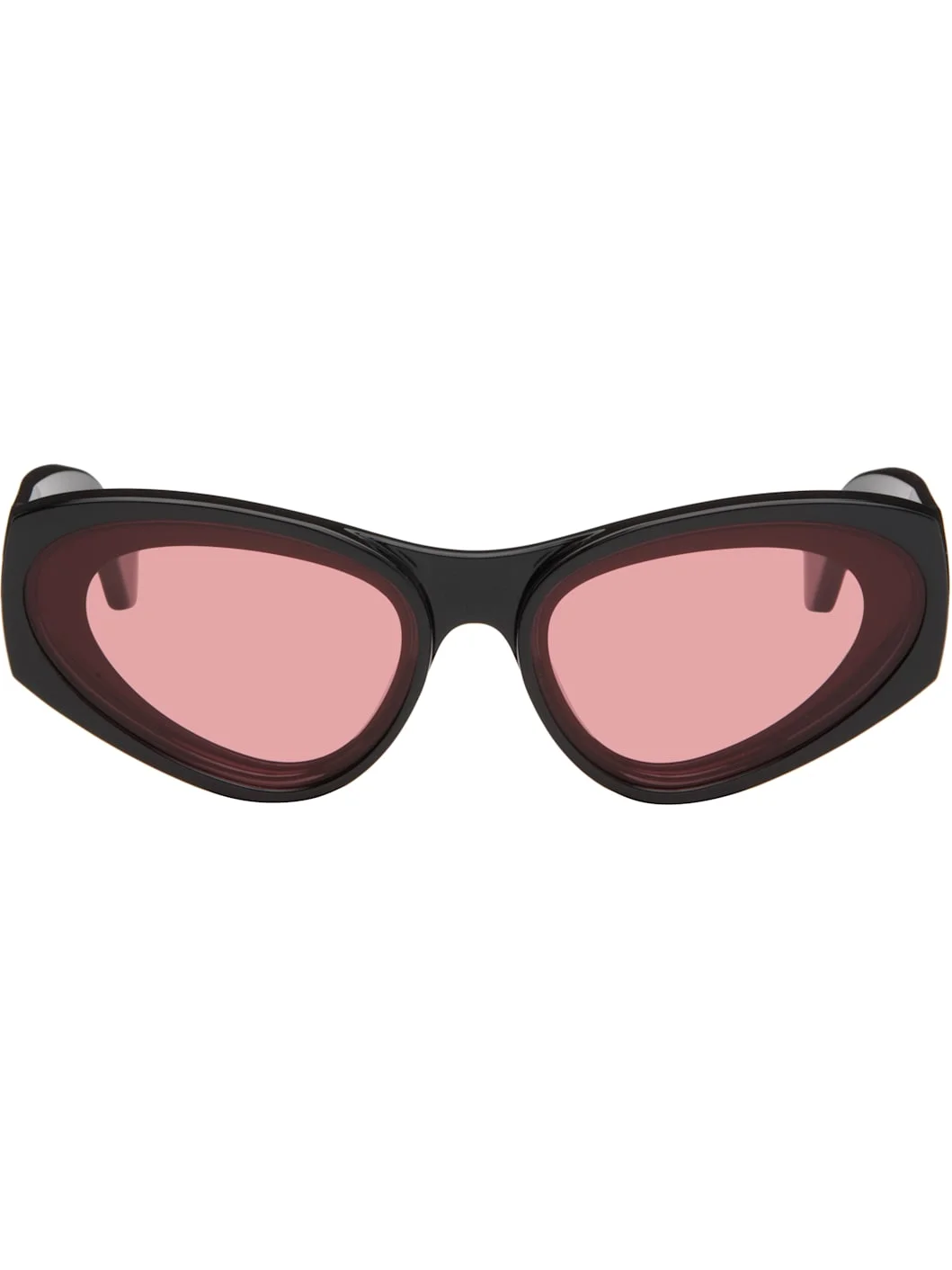 Black Paula's Ibiza Goggle Cat-Eye Sunglasses - 1