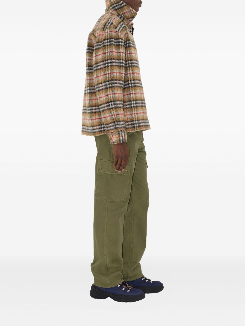 Check wool overshirt - 3