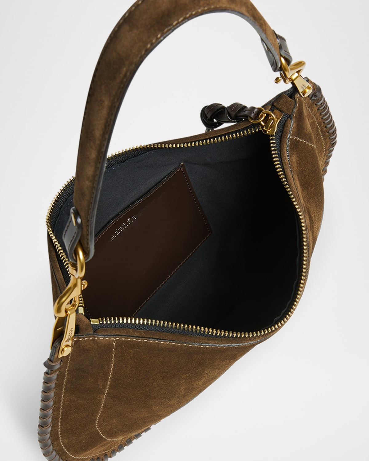 Oskan Braided Suede Shoulder Bag - 4