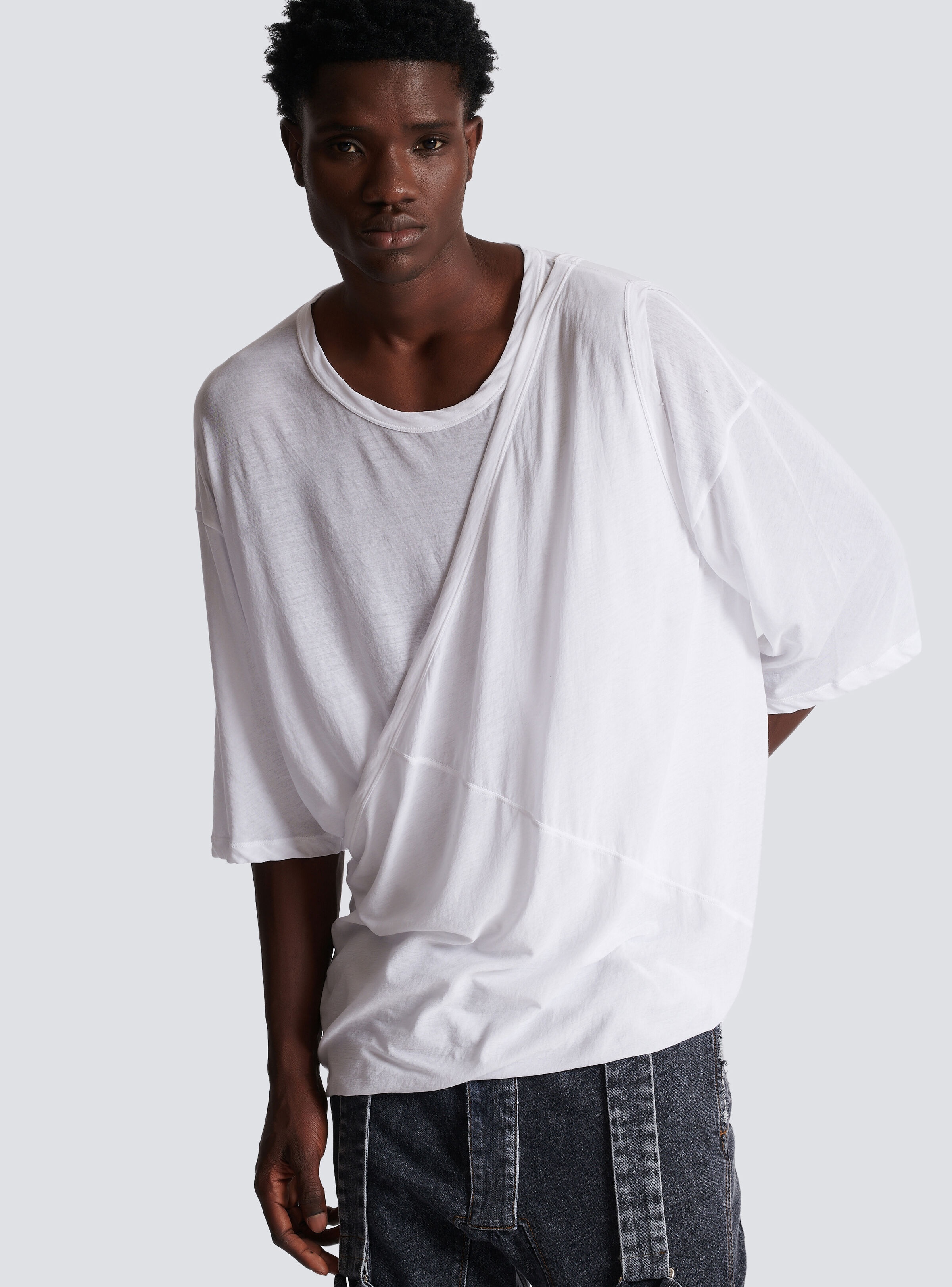 Long double thickness cotton T-shirt - 6