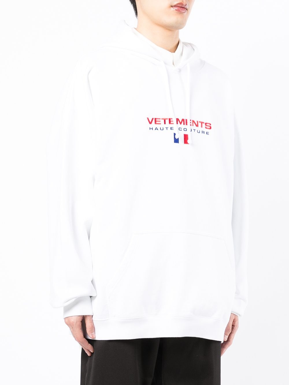 logo-embroidered hoodie - 3