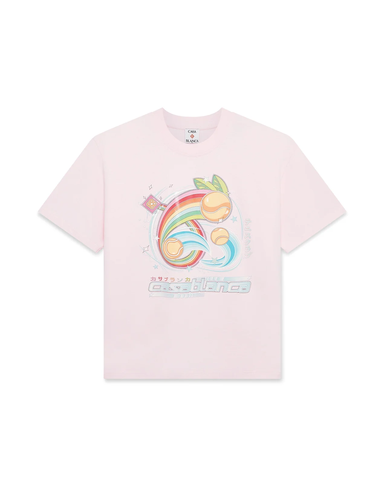 Manga Tennis Ball Short Sleeve T-Shirt | Casablanca Paris - 1