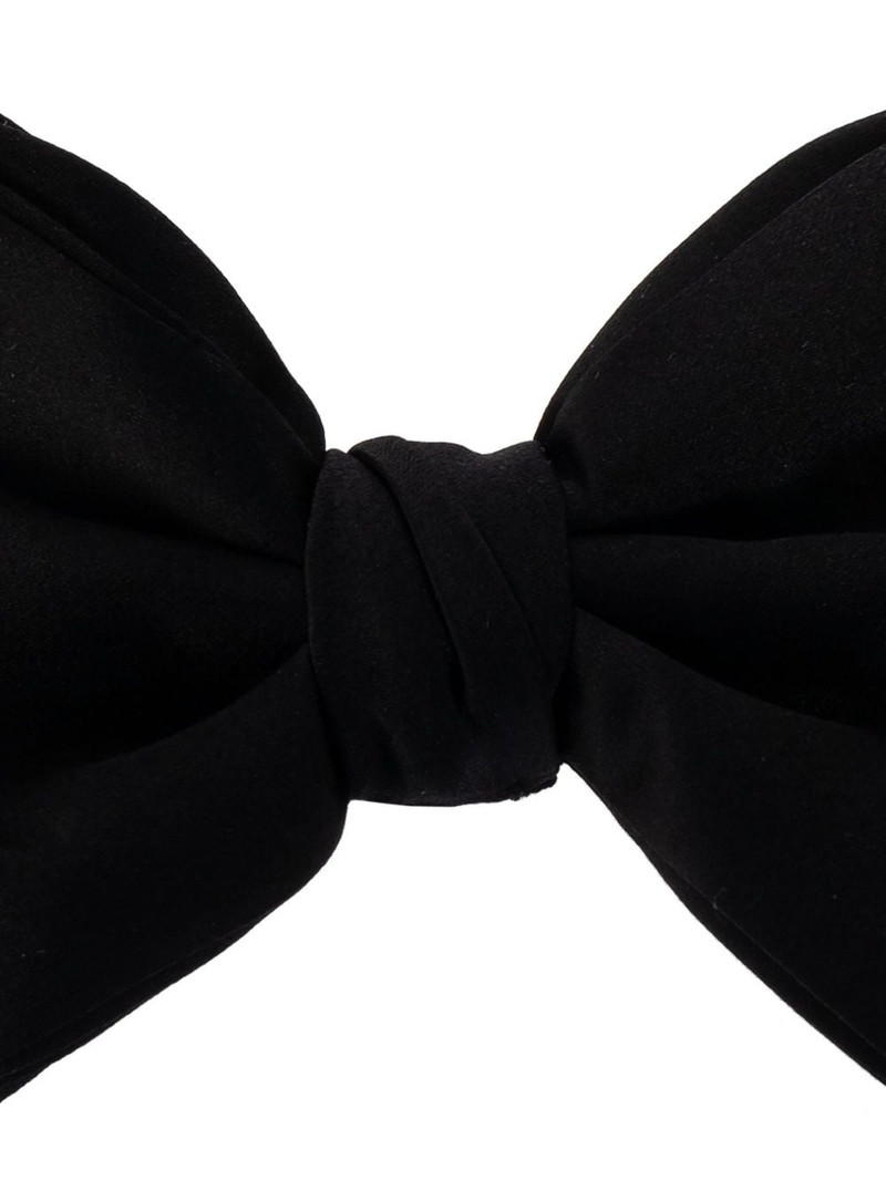 GIORGIO ARMANI adjustable-fit silk bow tie outlook