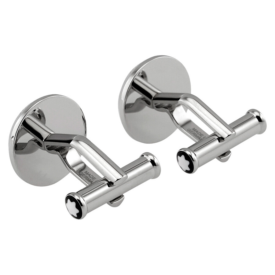 Montblanc Dots pattern Steel PVD Black Cufflinks - 3