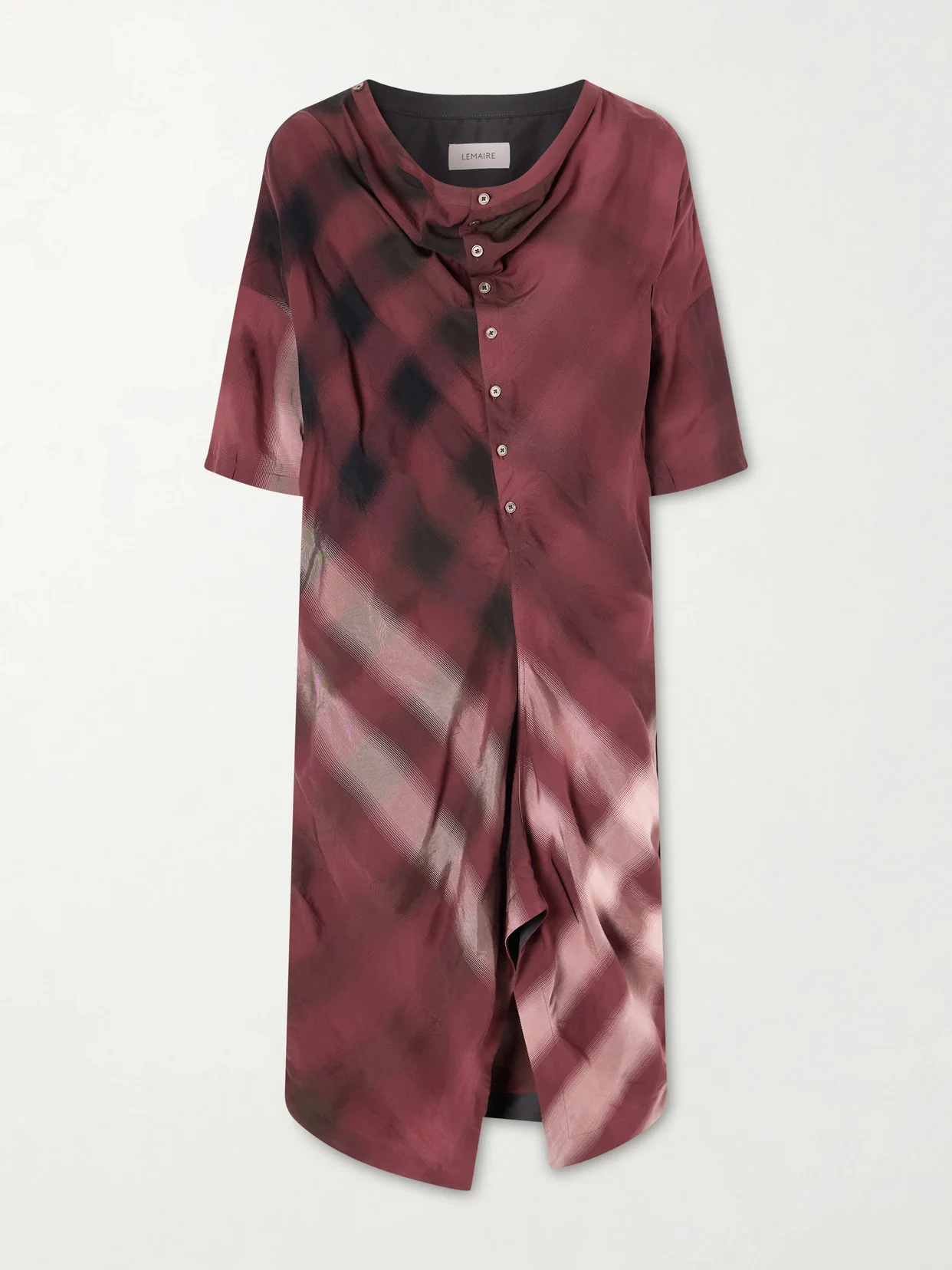 Printed Jersey Midi Shirt Dress - 1