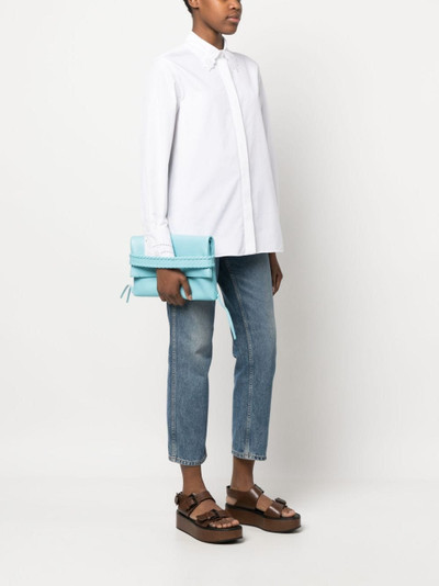 Chloé Mony whipstitched clutch bag outlook