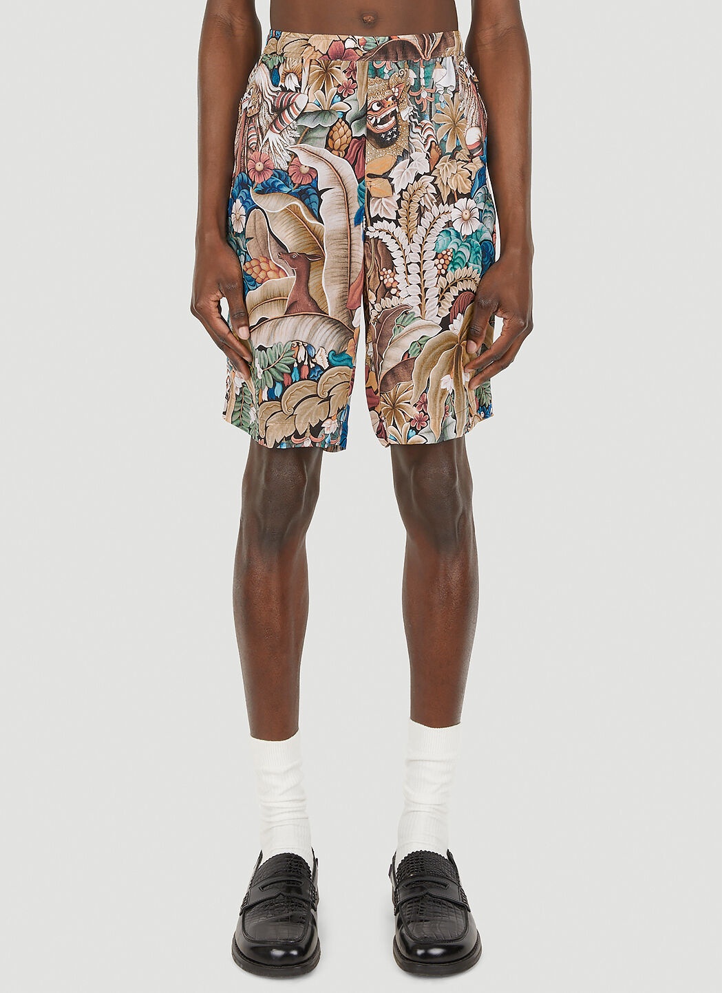 Abstract Motif Board Shorts - 1