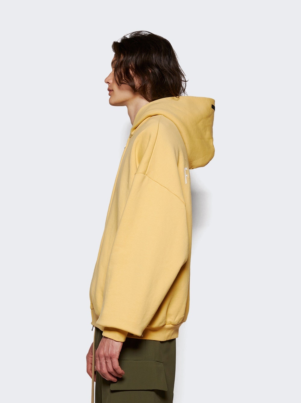ESSENTIALS Heavy Fleece Full Zip Hoodie Amber | thewebster