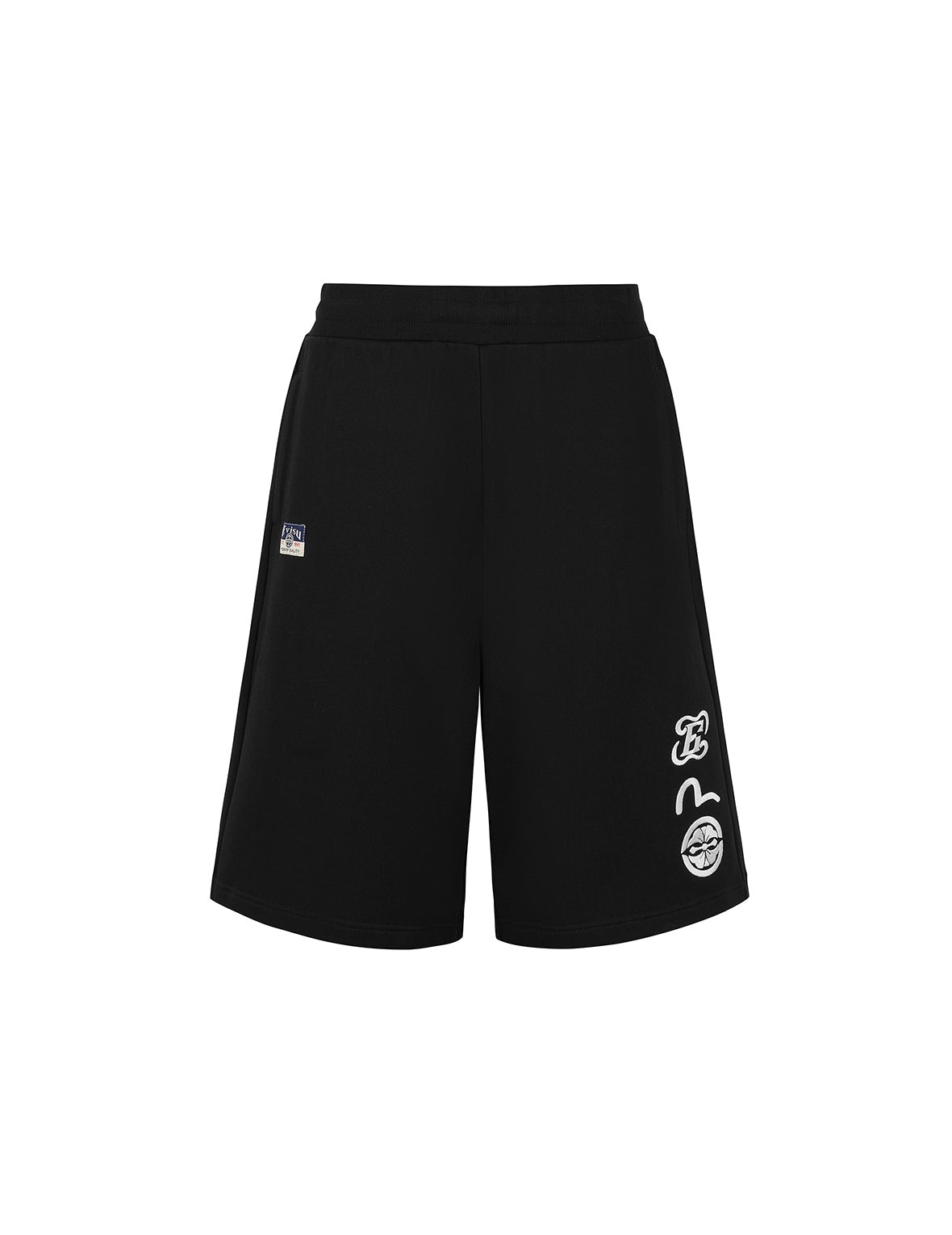 Kamon and Seagull Embroidery Fashion Fit Sweatshorts - 9