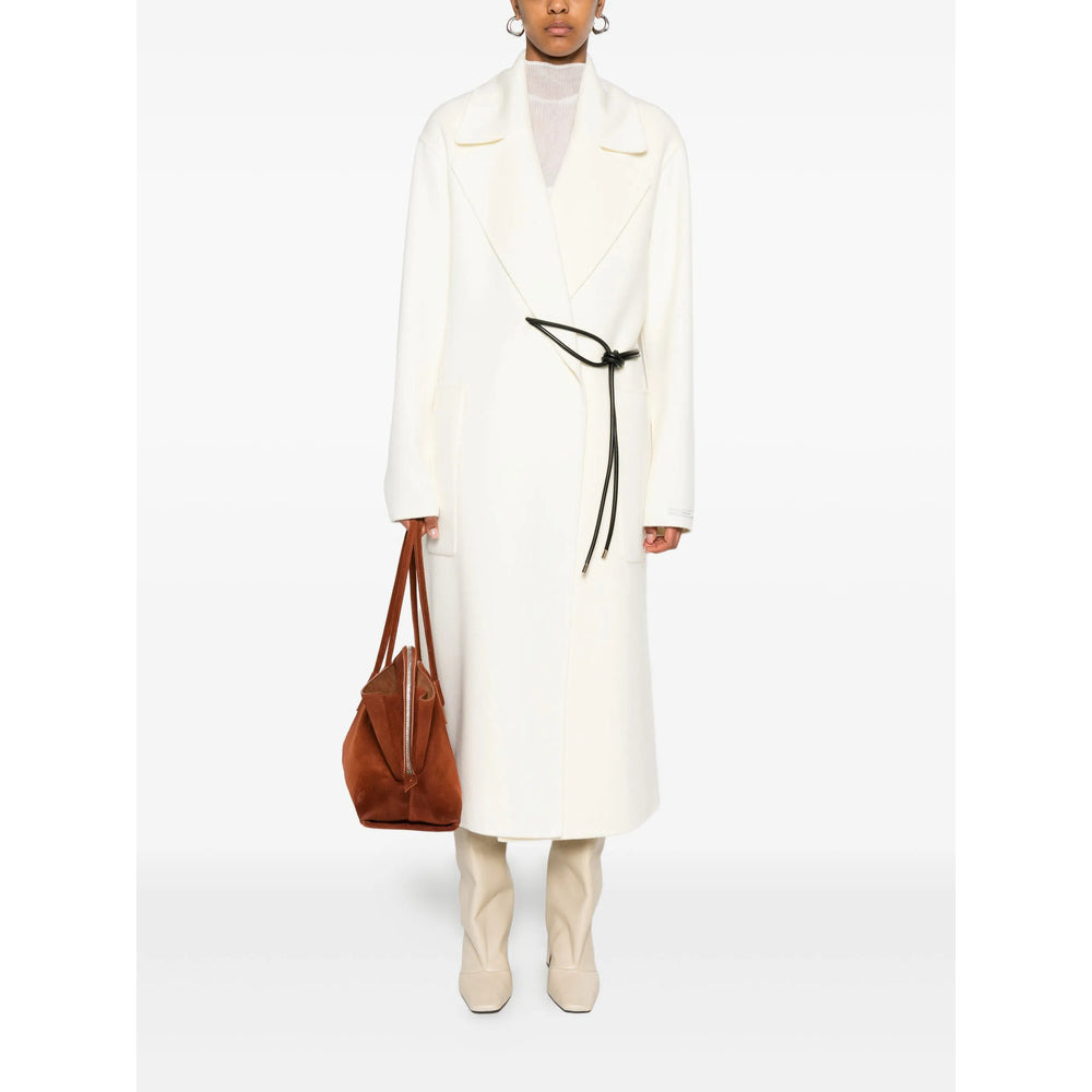 Sportmax Neutrals Coats - Double Breasted & Peacoats Women - 4