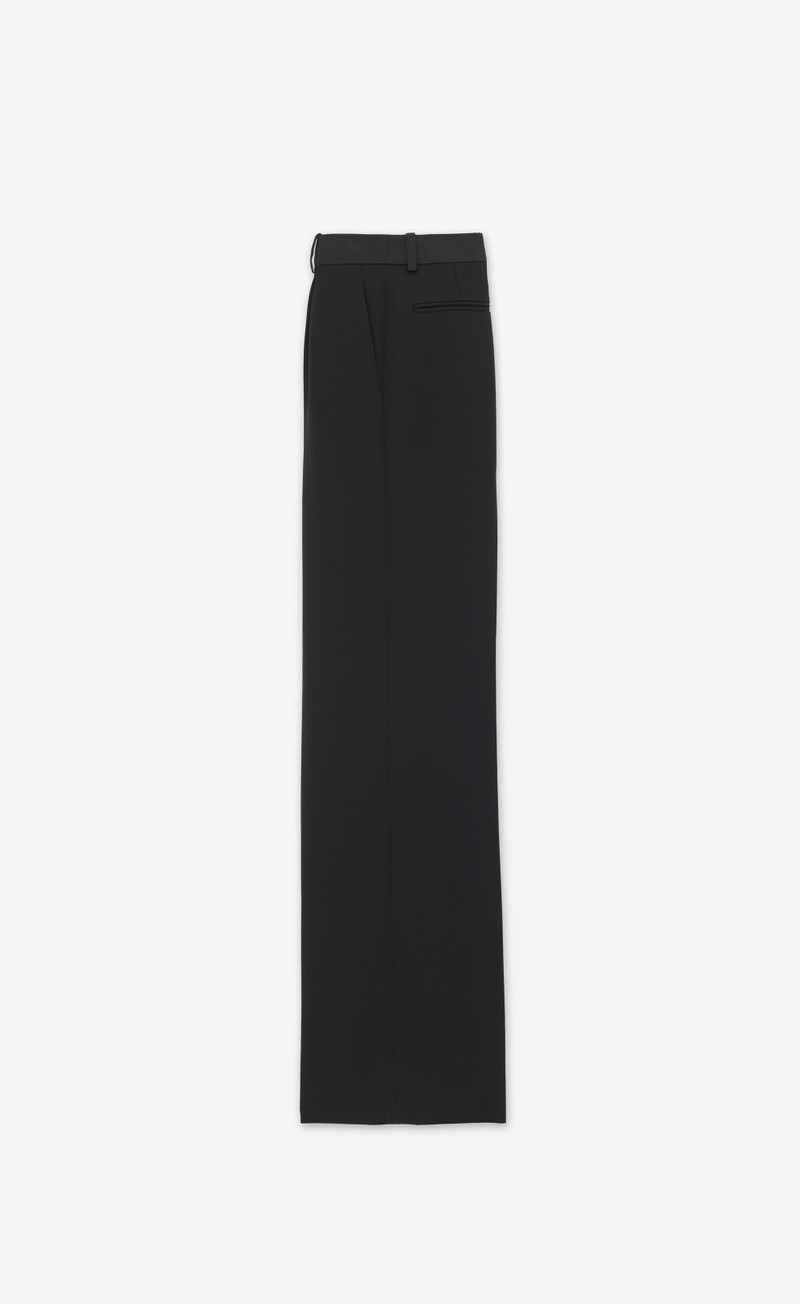 SAINT LAURENT tuxedo pants in grain de poudre outlook