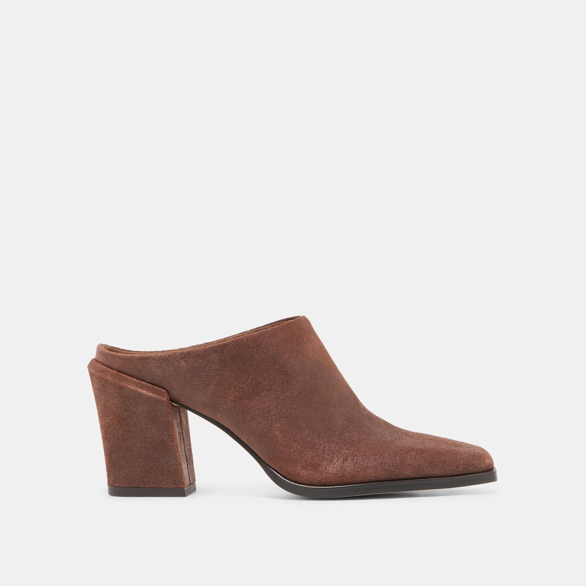 LINDI MULES COFFEE SUEDE - 1