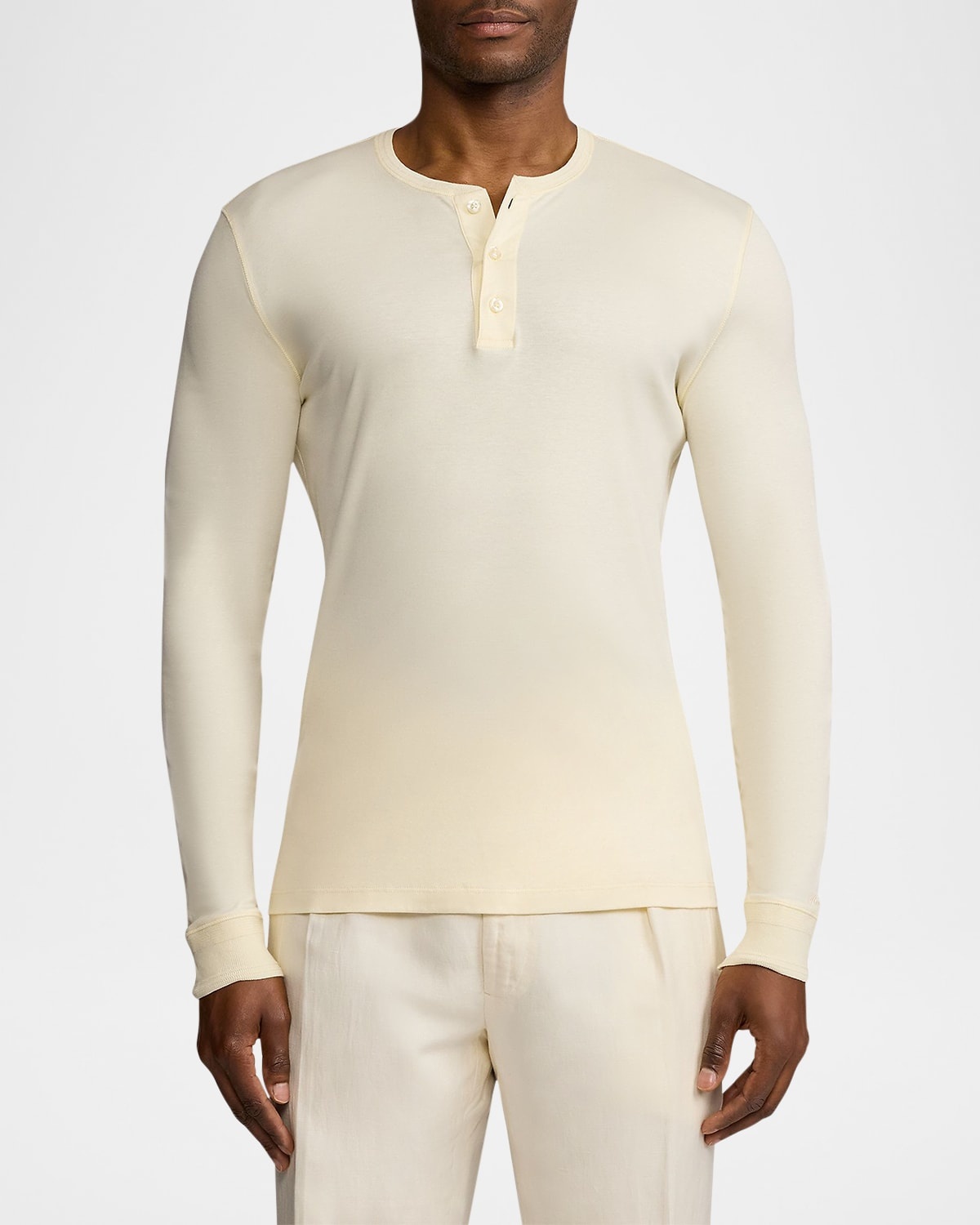 Men's Interlock Henley Shirt - 4