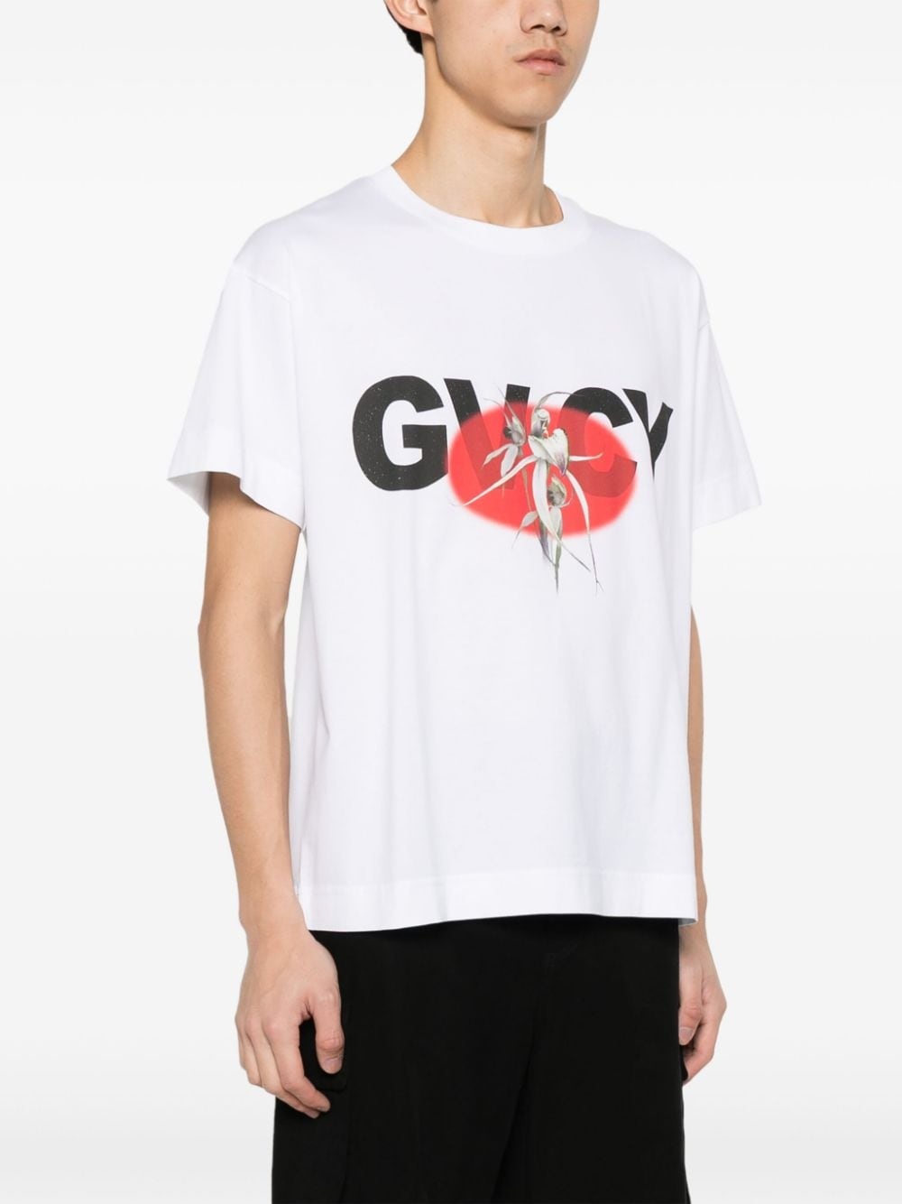 logo-print cotton T-shirt - 3