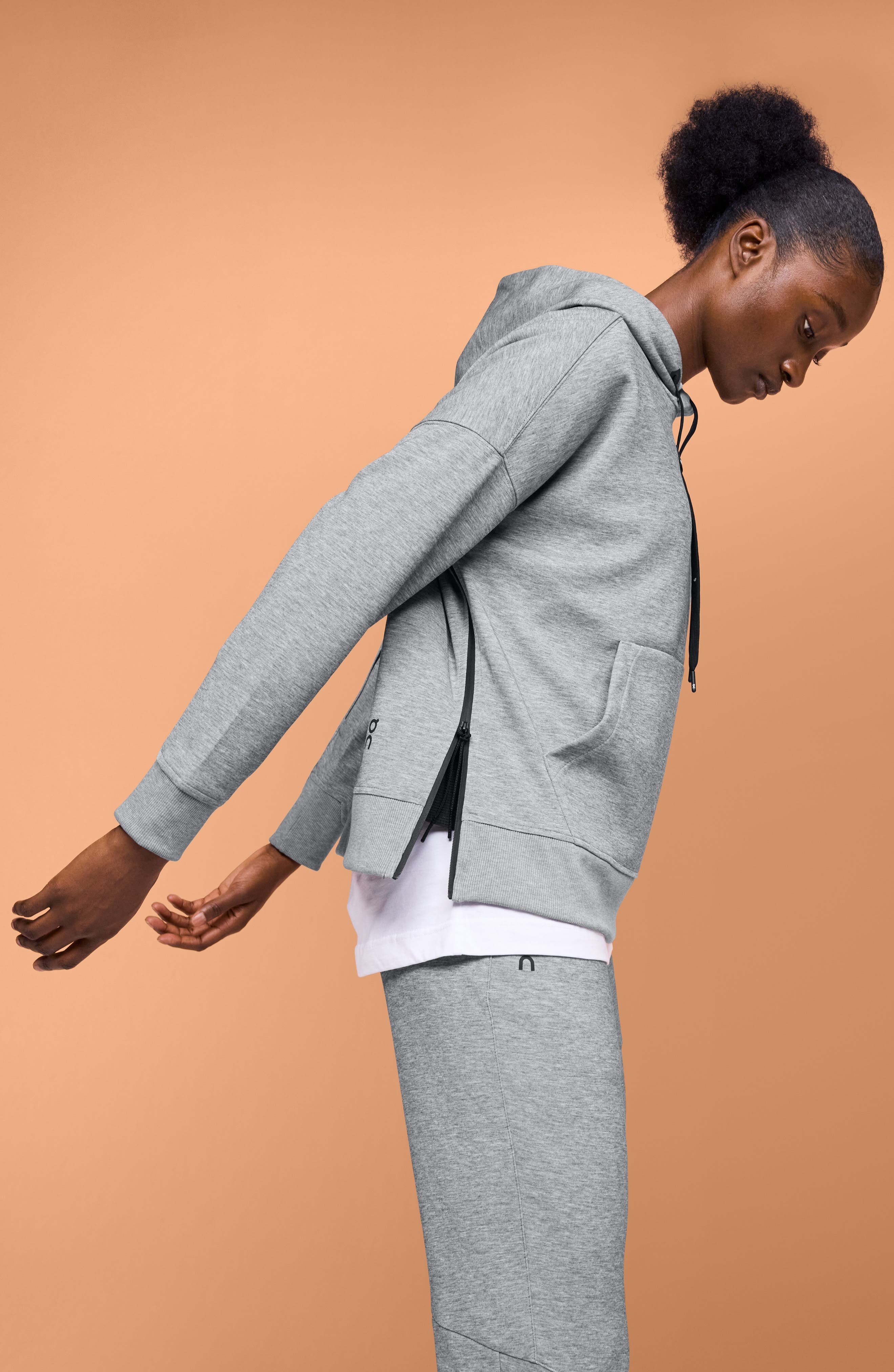 On Recycled Polyester Blend Hoodie in Grey at Nordstrom - 7